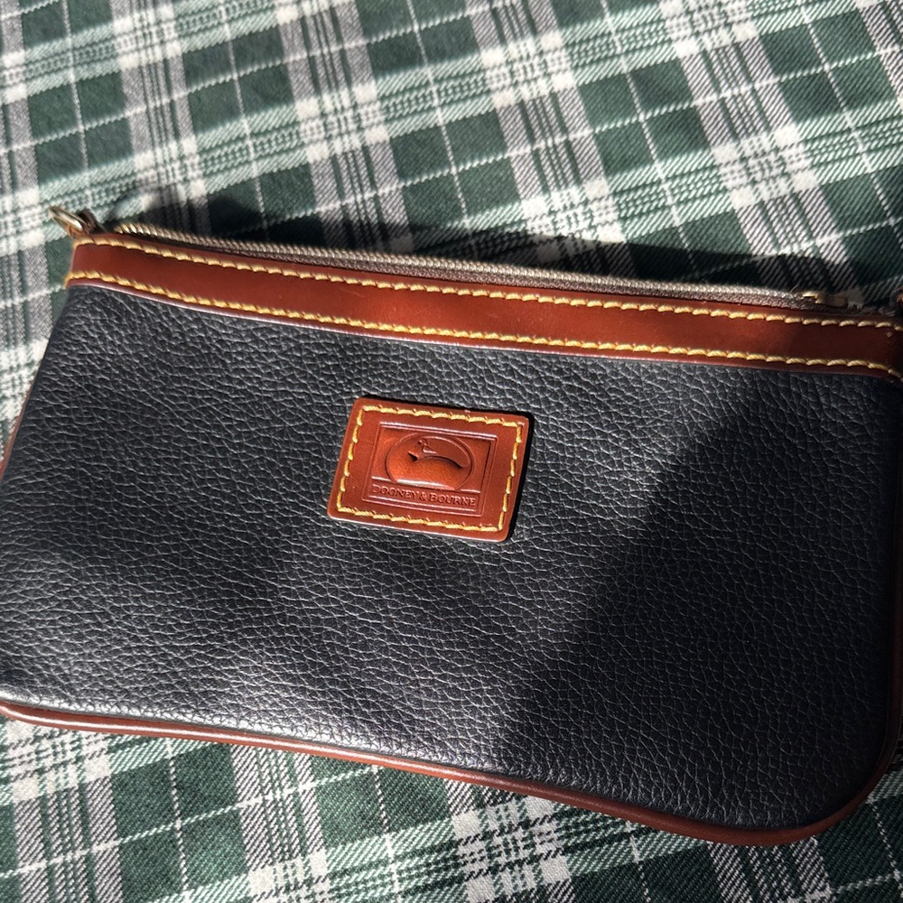 Dooney & Bourke Black and Brown wristlet